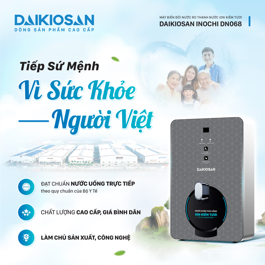 daikiosan vì sức khỏe người việt