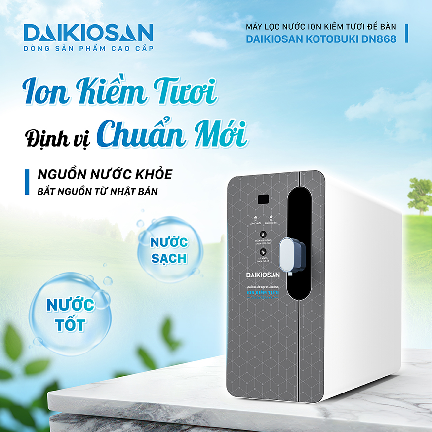 Ion kiềm tươi định vị chuẩn mới