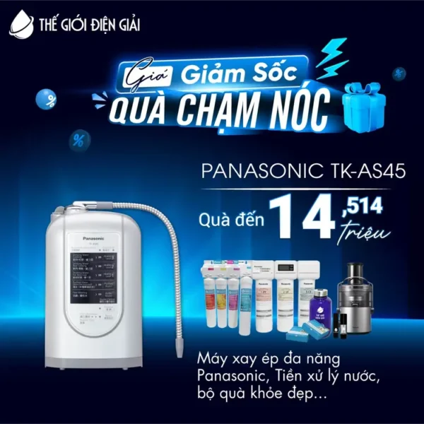 Máy lọc nước iON kiềm Panasonic TK-AS45